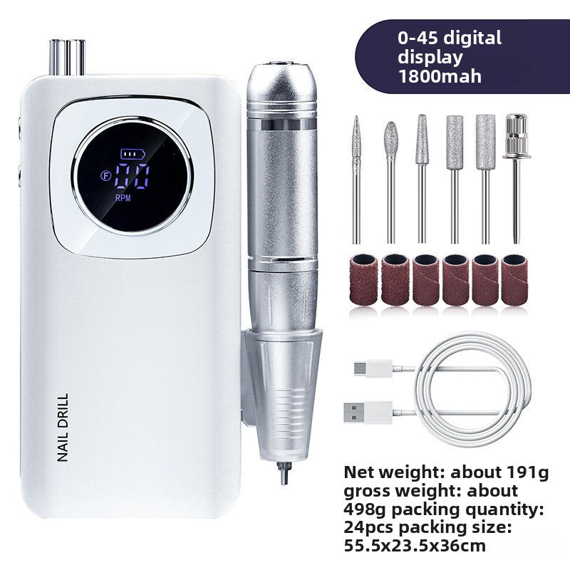充電式指甲研磨器 45000轉/分鐘 便攜式指甲研磨機