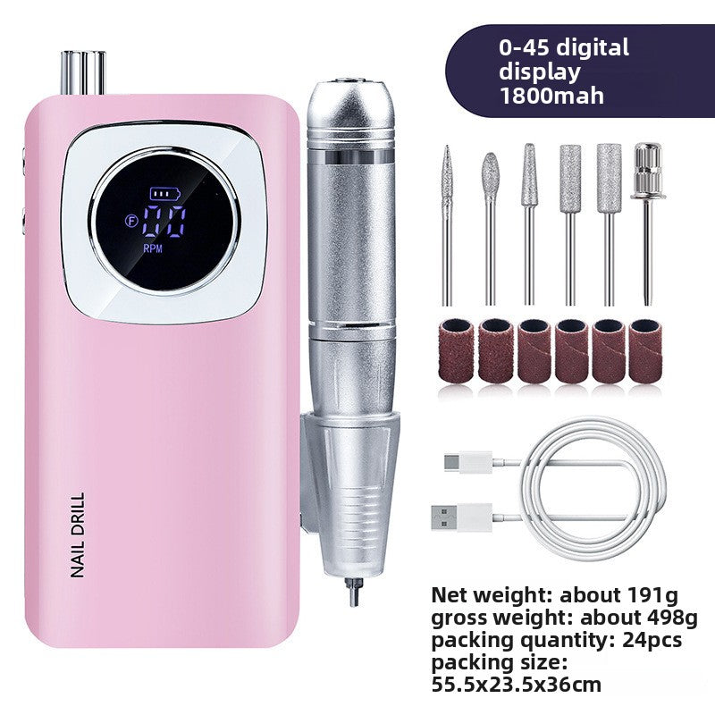 充電式指甲研磨器 45000轉/分鐘 便攜式指甲研磨機
