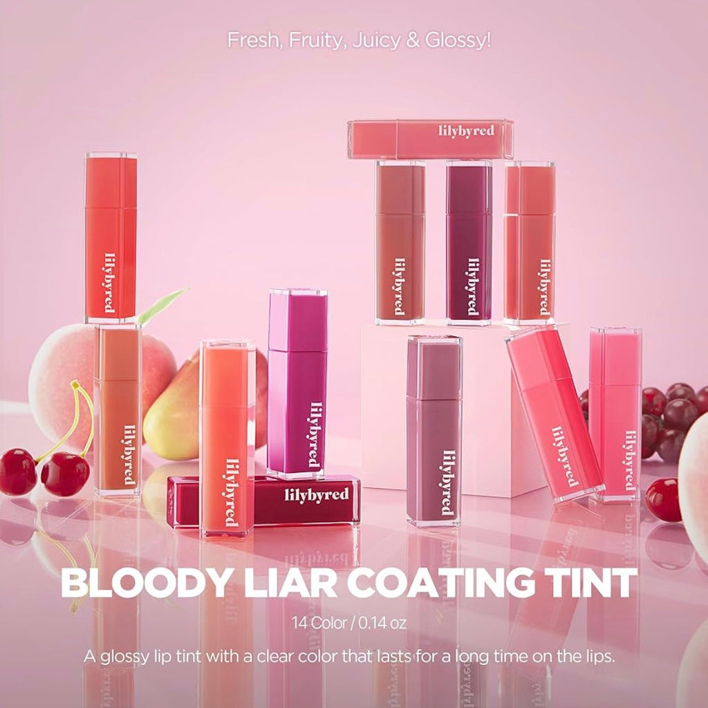 Lilybyred Liar Coating Tint 韓國Lilybyred Bloody liar果汁糖漿唇釉染唇滋潤水潤歞白持久顯色